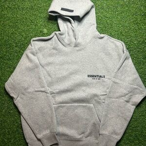 Essentials dark oatmeal hoodie